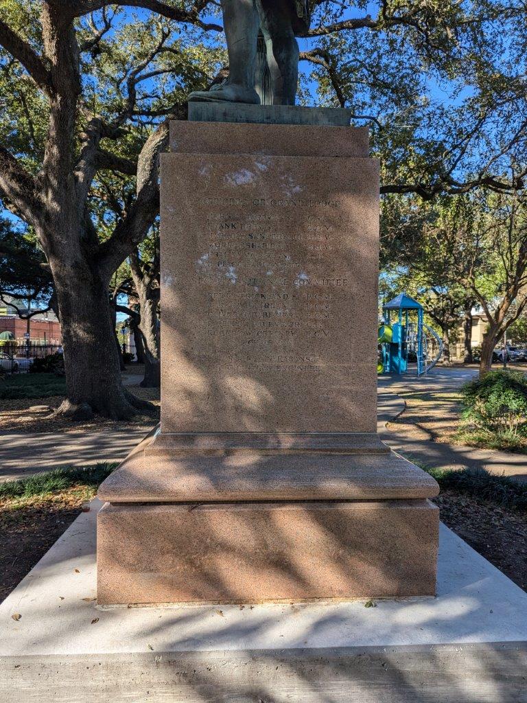 George Washington statue in New Orleans