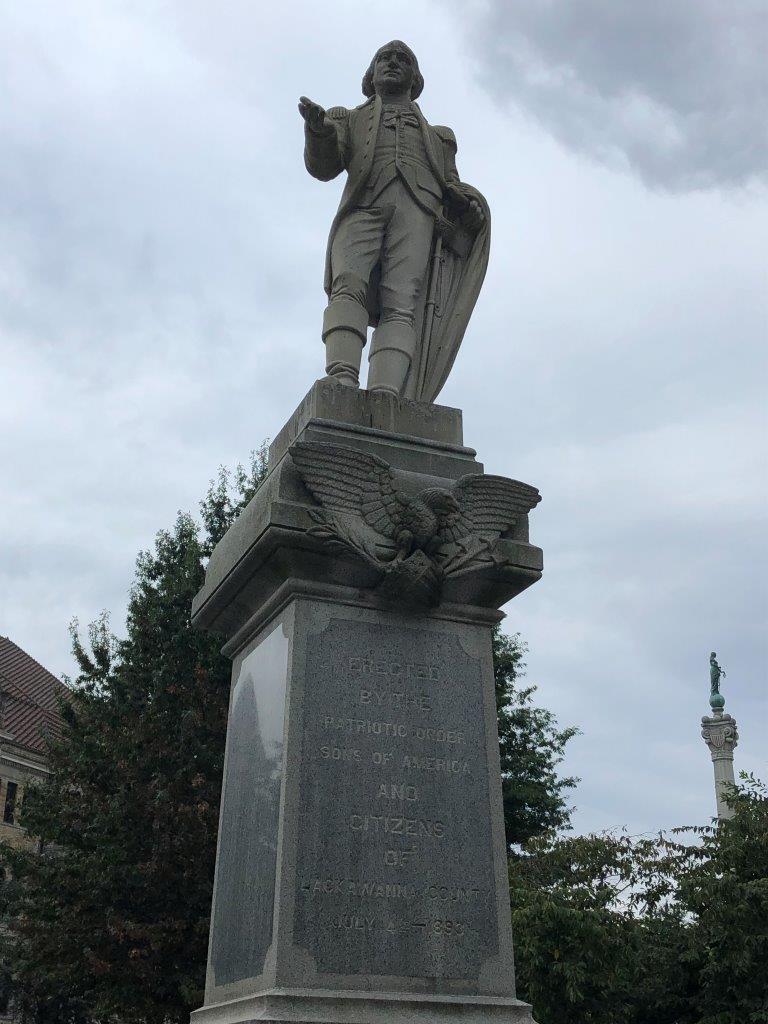 photo of George Washington statue in Scranton, PA