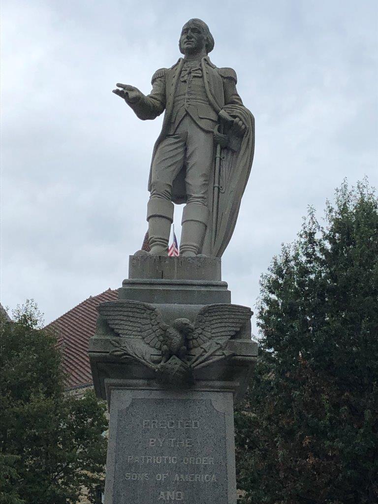 photo of George Washington statue in Scranton, PA