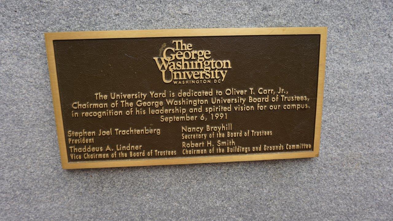 George Washington statue at George Washington University in DC