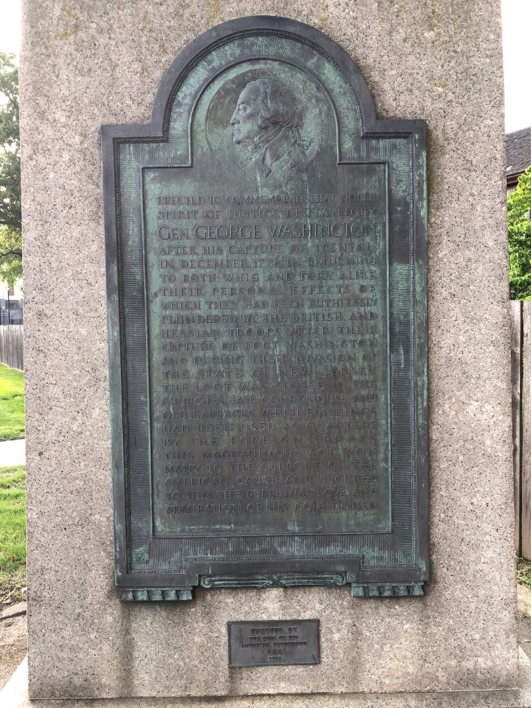 George Washington memorial near the Old Barracks in Trenton, New Jersey