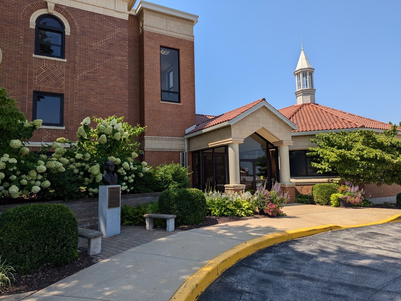 George Washington bust in Washington, Missouri