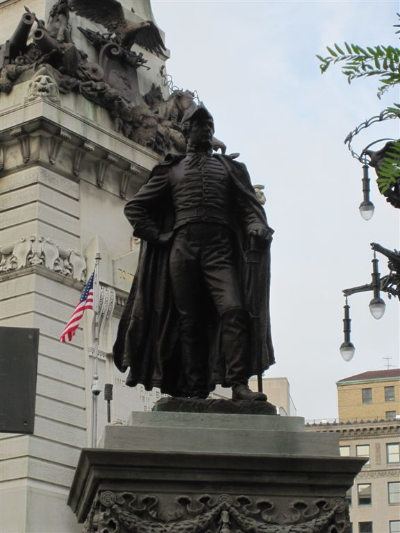 William Henry Harrison statue in Indianapolis 