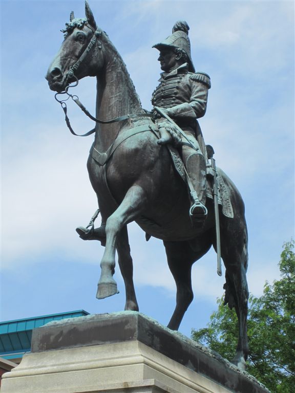 William Henry Harrison statue in Cincinnati