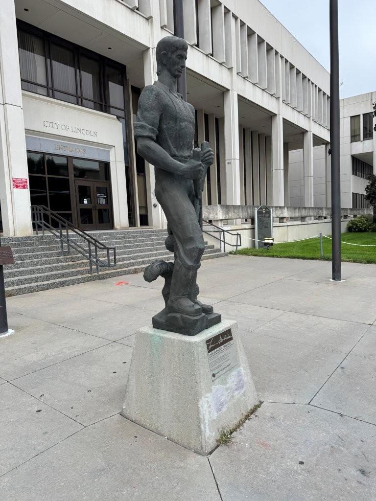 Young Abraham Lincoln statue in Lincoln, Nebraska