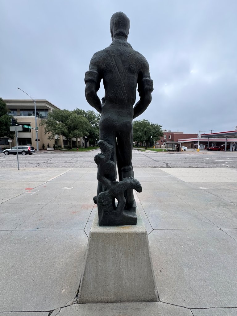 Abraham Lincoln Rail-joiner statue in Lincoln, Nebraska