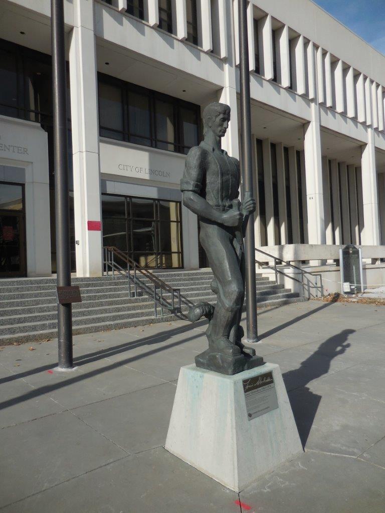 Young Lincoln Statue in Lincoln Nebraska