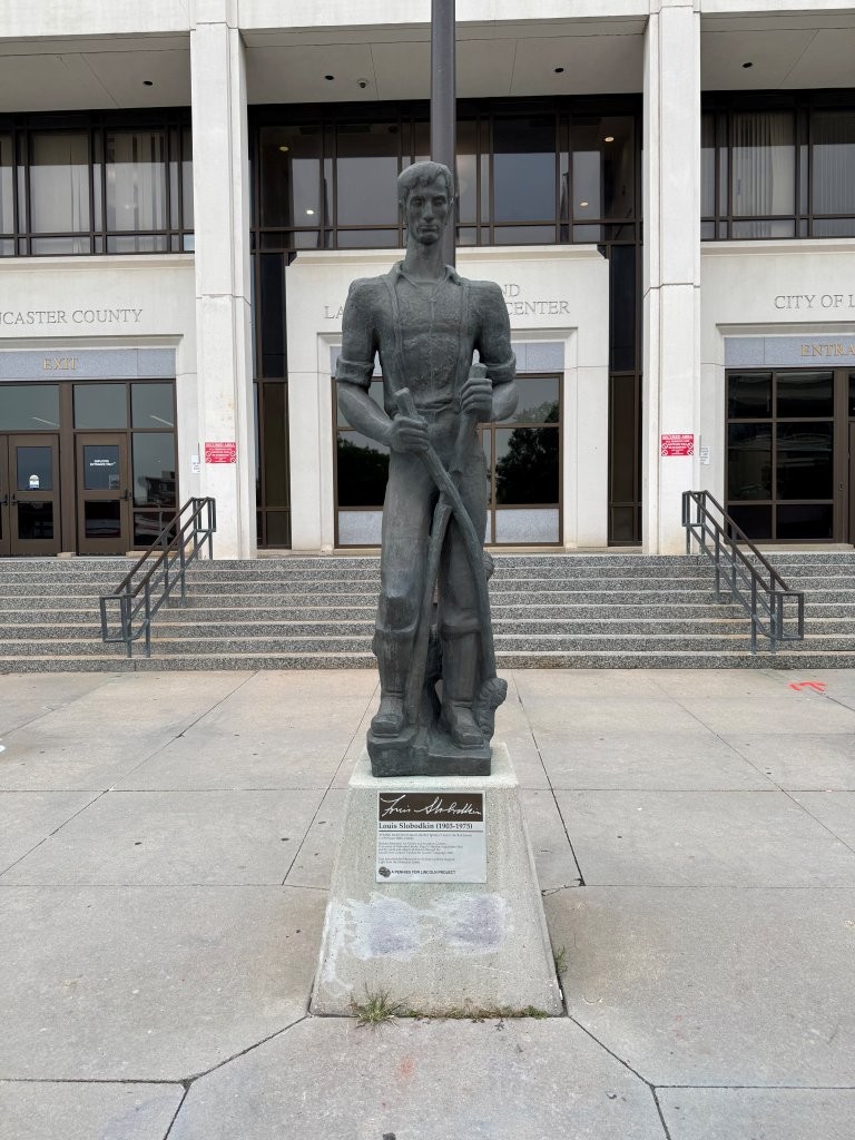 Young Lincoln statue at the City-County Building in Lincoln, Nebraska