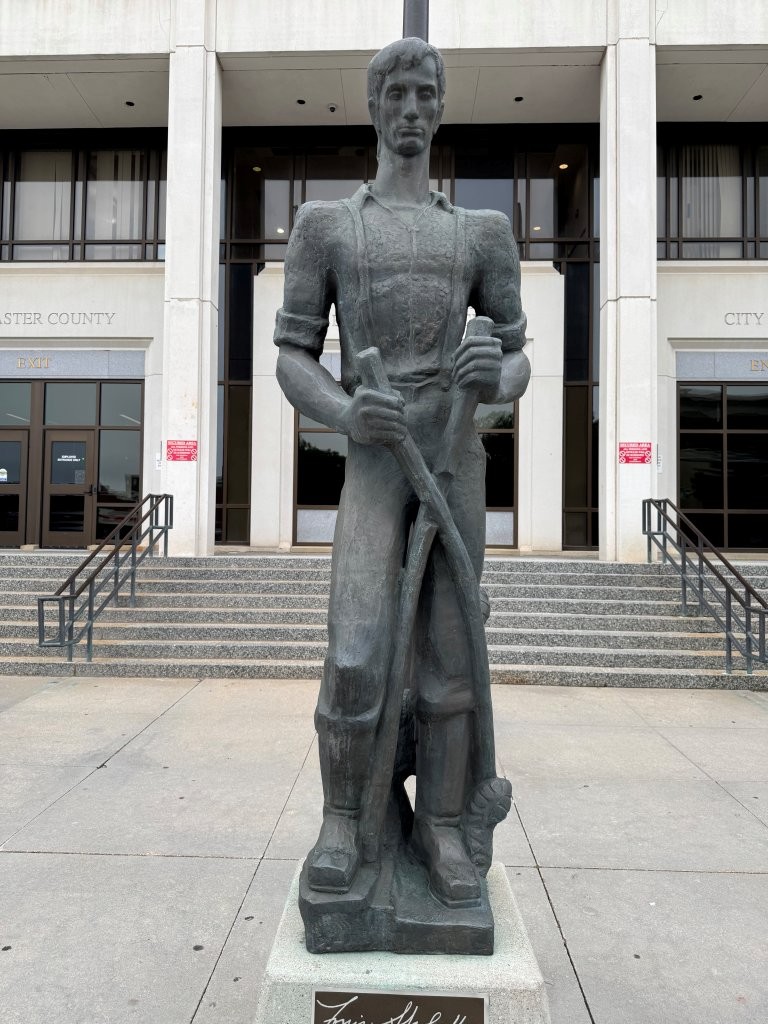 Young Abraham Lincoln statue in Lincoln, Nebraska